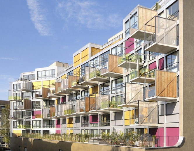 Архитектурное бюро Camenzind Evolution в плотном сотрудничестве со своим клиентом, компанией Swiss Life, создали уникальный проект жилого комплекса на 45 индивидуальных квартир. Основной задачей было разработать квартиры, которые бы обладали индивидуальностью