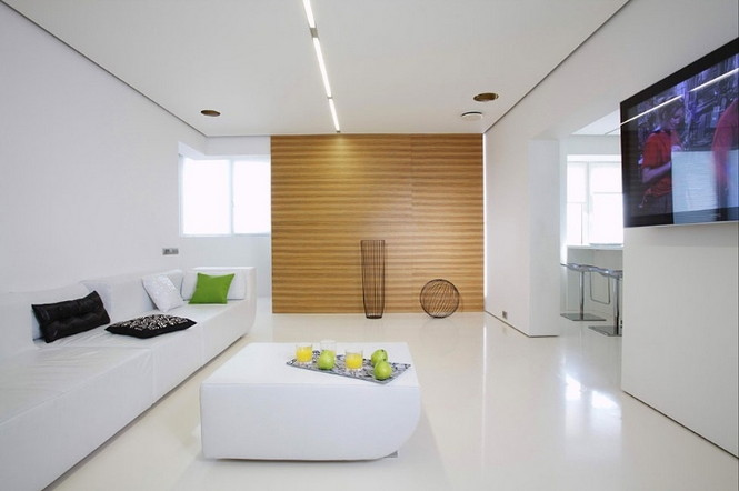 Сергей Наседкин и Анна Ульянова (дизайнеры из проектного бюро ARCH.625) представили свою новую работу – минималистскую квартиру White Cube